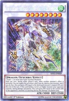 Crystal Wing Synchro Dragon Shining Victories Yugioh Tcgplayer Com