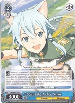 Cait Sith Archer Sinon Sword Art Online Ii Vol 2 Weiss Schwarz Tcgplayer Com