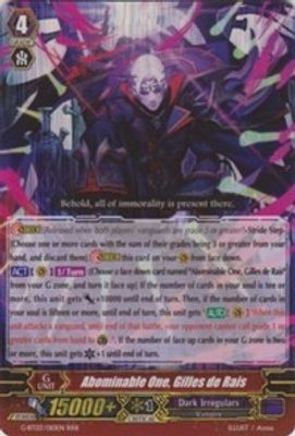 Abominable One, Gilles de Rais