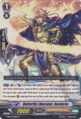 Butterfly Liberator, Korderia