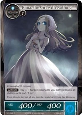 Riina, the Girl with Nothing