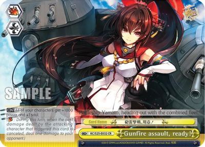 Gunfire assault, ready!