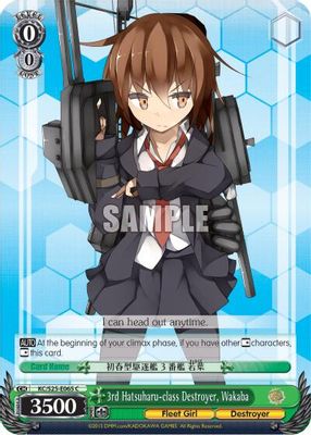 3rd Hatsuharu-class Destroyer, Wakaba