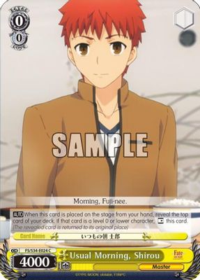 Usual Morning, Shirou