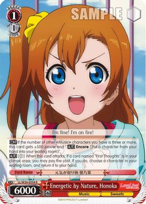 Energetic by Nature, Honoka