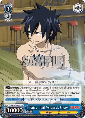 Fairy Tail Wizard, Gray (RRR)