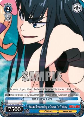 Satsuki Discovering a Chance for Victory