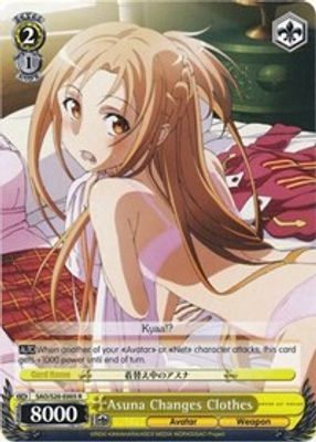 Asuna Changes Clothes