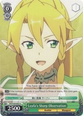 Leafa's Sharp Observation