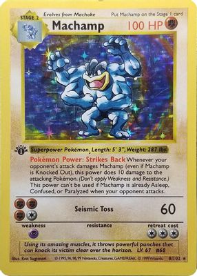 Machamp - 8/102 (Base Set Shadowless)