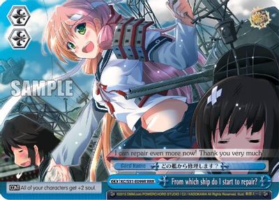 From which ship do I start to repair? (RRR)