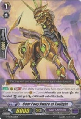Gear Pony Aware of Twilight