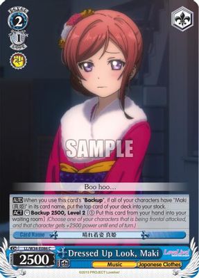 Dressed Up, Maki