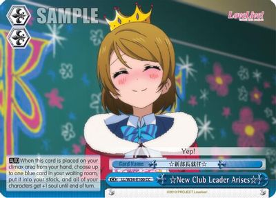 New Club Leader Arises