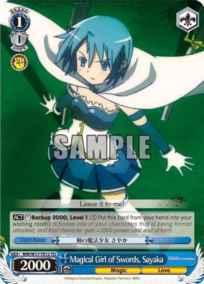Magical Girl of Swords, Sayaka (TD)