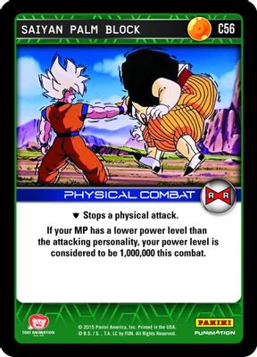 Saiyan Palm Block