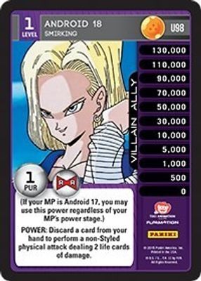 Android 18 - Smirking