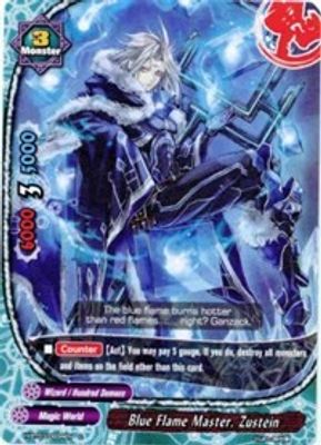 Blue Flame Master, Zustein