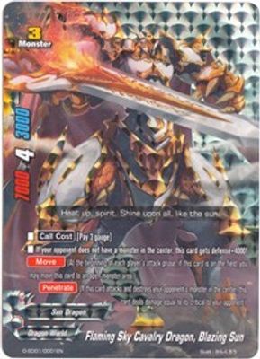 Flaming Sky Cavalry Dragon, Blazing Sun (RR Foil)
