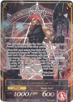 Memoria of the Seven Lands // Melgis, Conqueror of Flame (Full Art)