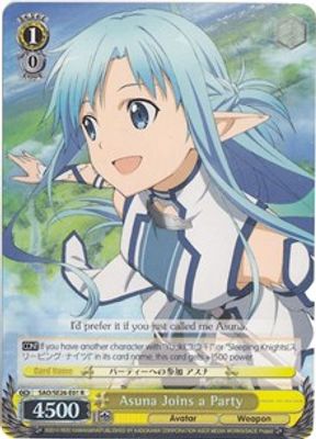 Asuna Joins a Party (Parallel Foil)