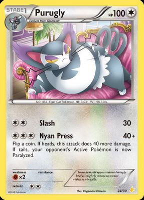 Purugly card