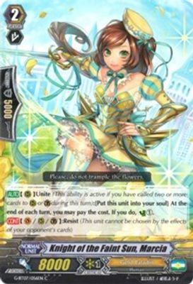 Knight of the Faint Sun, Marcia