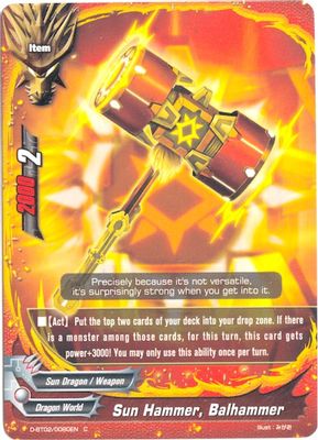 Sun Hammer, Balhammer