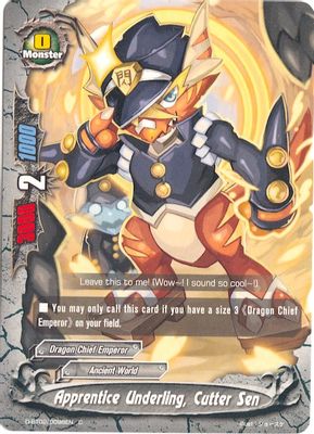 Apprentice Underling, Cutter Sen