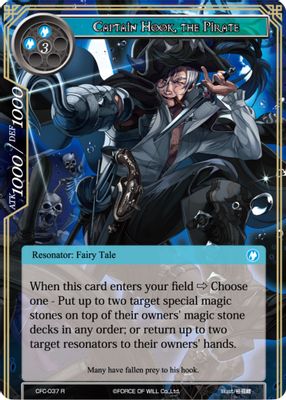 Captain Hook, the Pirate (Textured Foil)