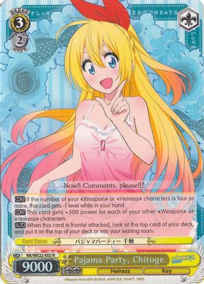 Pajama Party, Chitoge (Parallel Foil)