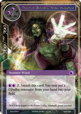 Priest of Darkness, Abdul Alhazred (Textured Foil)