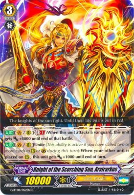 Knight of the Scorching Sun, Arvirarkus