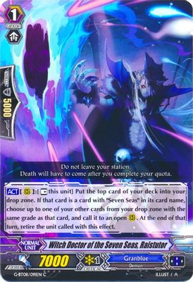 Witch Doctor of the Seven Seas, Raistutor