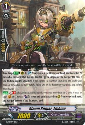 Steam Sniper, Lishma
