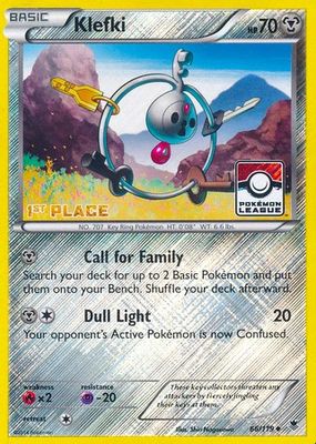 Klefki - 66/119 (Pokemon League) [1st Place]