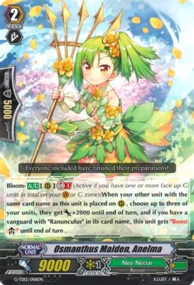 Osmanthus Maiden, Anelma