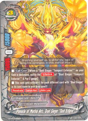 Pinnacle of Martial Arts, Duel Sieger 
