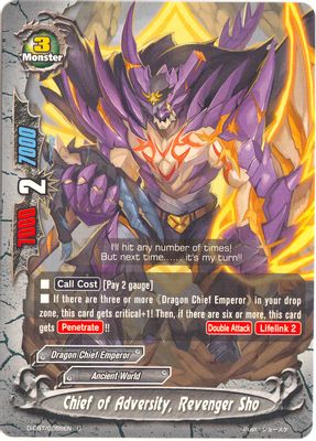 Chief of Adversity, Revenger Sho