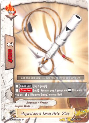 Magical Beast Tamer Flute, G'boy