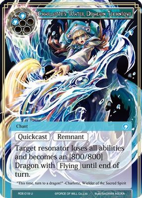 Charlotte's Water Dragon Technique