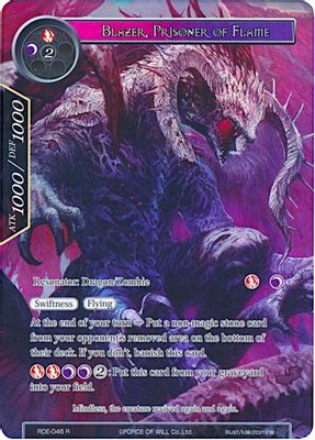 Blazer, Prisoner of Flame (Full Art)