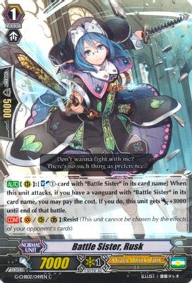Battle Sister, Rusk