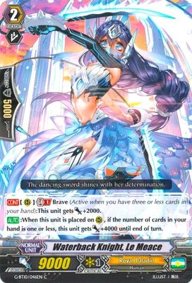 Waterback Knight, Le Meace