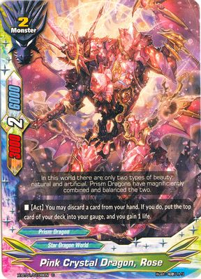 Pink Crystal Dragon, Rose