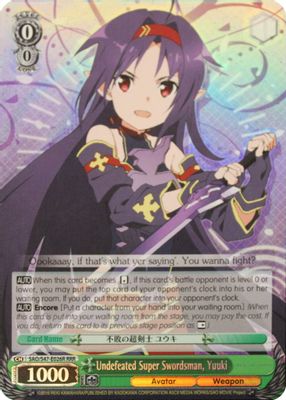 Undefeated Super Swordsman, Yuuki (RRR)