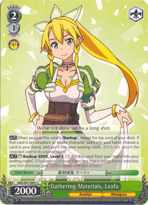 Gathering Materials, Leafa