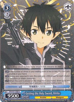 Getting the Holy Sword, Kirito