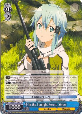 In the Sunlight Forest, Sinon