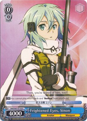Frightened Eyes, Sinon
